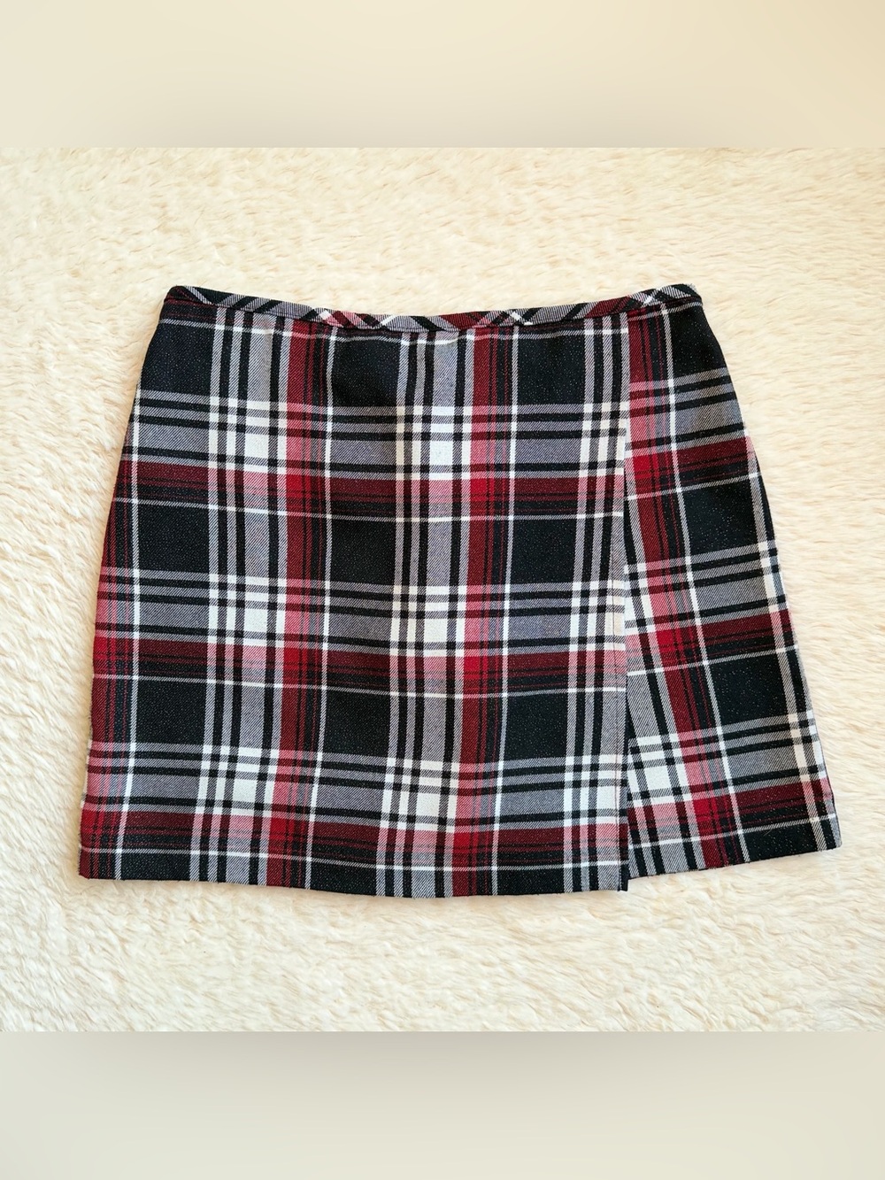 Y2K Vintage Amy Byer Plaid Skort Preppy School Girl Mini Skirt Punk Grunge